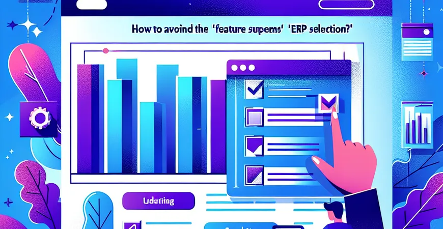  如何避免ERP选型中的"功能过剩"陷阱？  